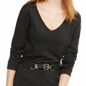 INC International Concepts Belted Tunic Sweater